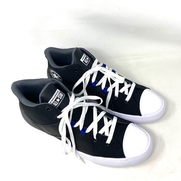 Converse Chuck Taylor Flux Ultra Mid Black Mesh Leather Men’s Sneakers A00810C - Picture 3 of 10